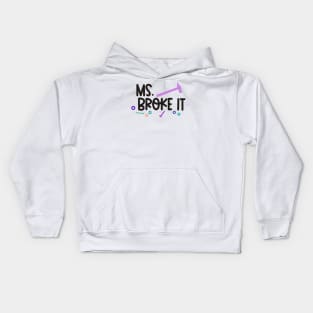 broke it fix it father daughter matching outfit fathers day tools gift Kids Hoodie